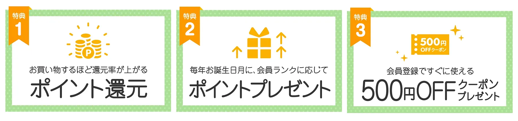 会員特典